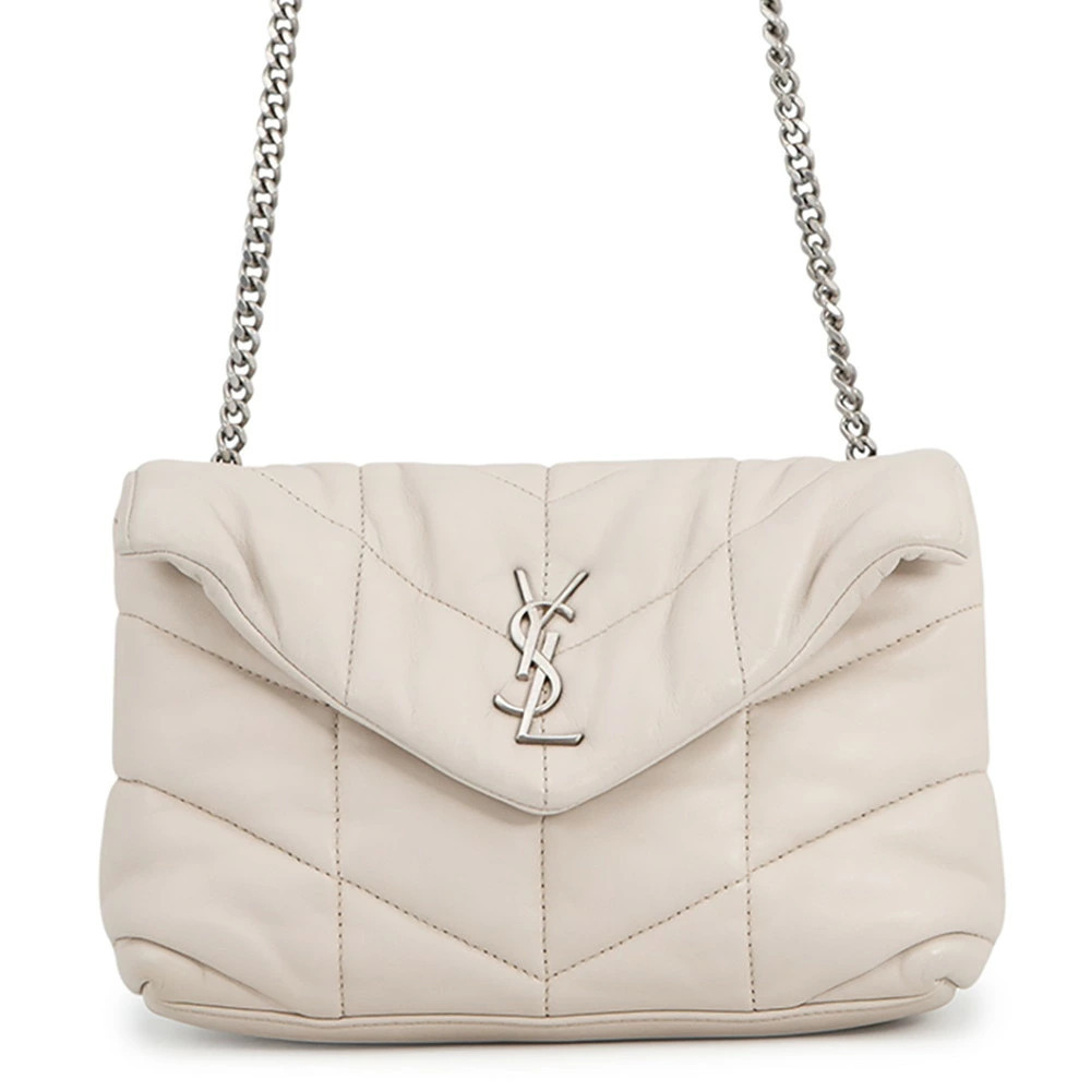 Saint Laurent Paris Chain Shoulder Bag Loulou Puffer Leather